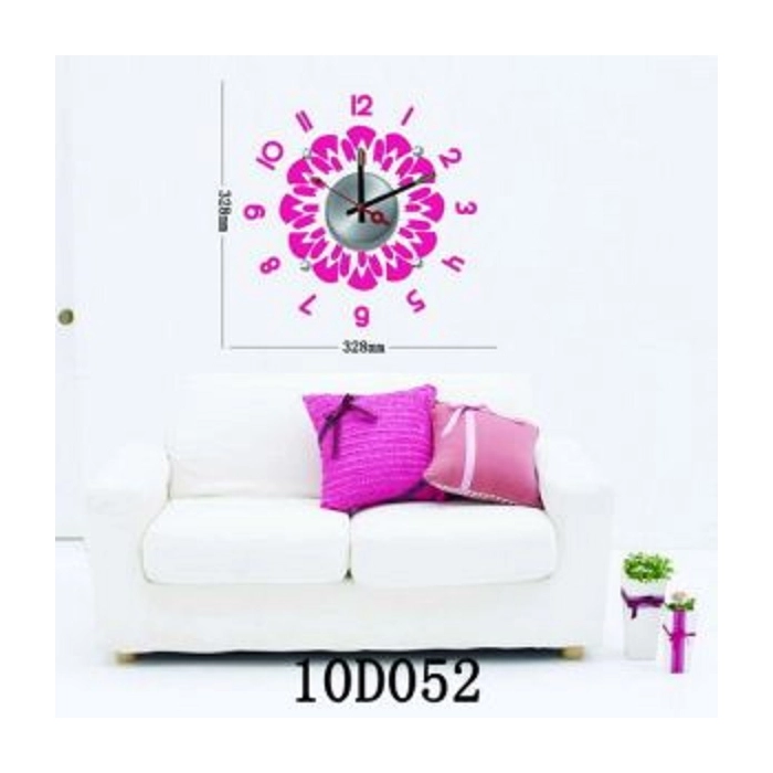 Uhr mit Wandaufkleber - DIY