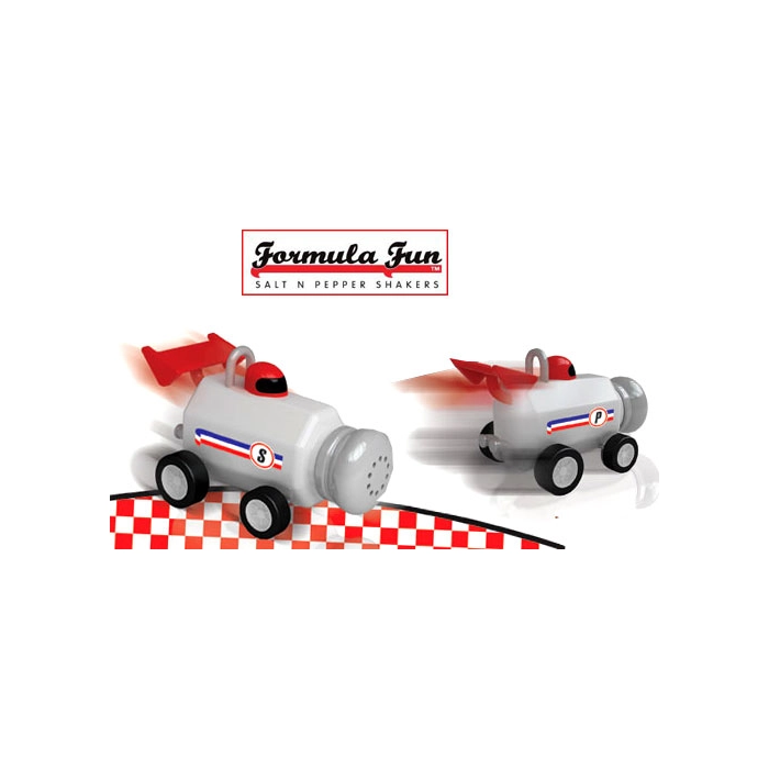Formula Fun Salt and Pepper Shakers