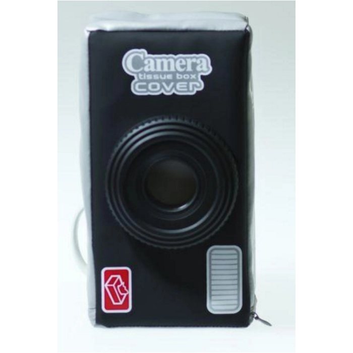Camera Tissue Box Cover - Black