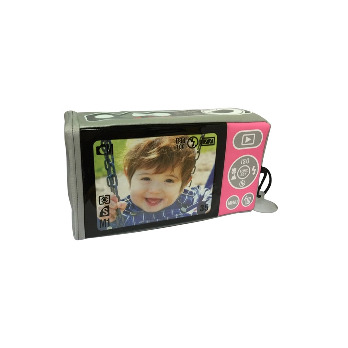 Camera Tissue Box Cover - Pink