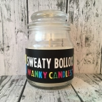 Illatos gyertya egy üvegben - Wanky gyertyák Sweaty Bollox