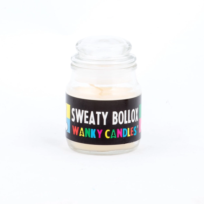 Illatos gyertya egy üvegben - Wanky gyertyák Sweaty Bollox