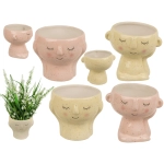 Decorative smiley flower pot 2