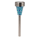 Solar lamp post, mosaic LED garden - 3 pieces