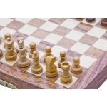Magnetic chess, Indian rosewood,17x17 cm