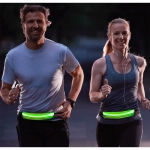 LED hip bag for runners, glows in the dark