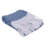 Blue and white fouta towel 45x70 cm