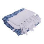 Kék-fehér fouta törölköző 80x170 cm