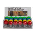 Colorful LED bulb with a magnet