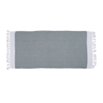 Green and white fouta towel 80x170 cm