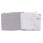 Ručník fouta šedobílý 80x170 cm