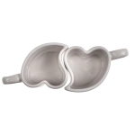 Heart-shaped espresso cups in love