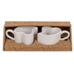Heart-shaped espresso cups in love