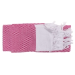 Ručník fouta růžovo-bílý 80x170 cm