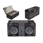 Dj mixer in metal box