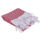 Red and white foute towel 45x70 cm