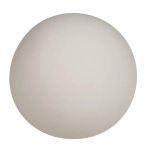 White anti-stress ball glowing in the dark