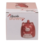 Umgekehrter Kopf Becher - rosa Schwein 12 x 14 cm