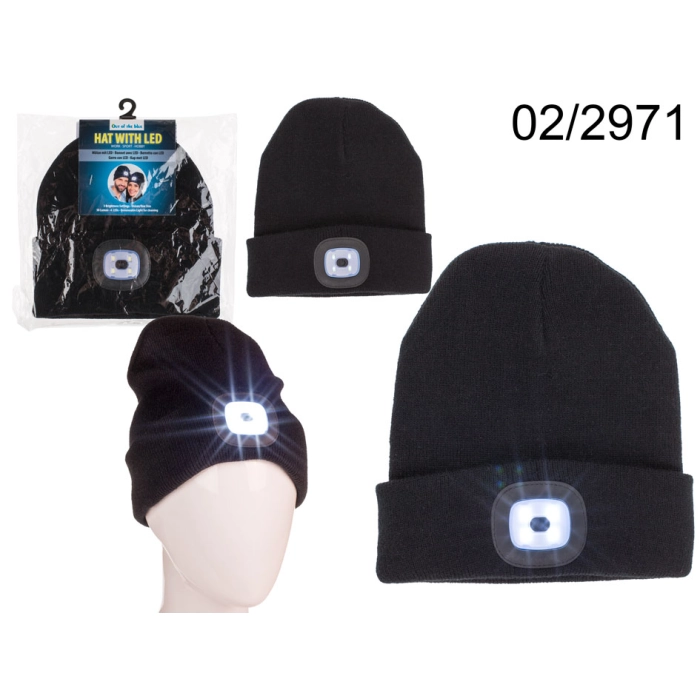 Winter hat with LED light