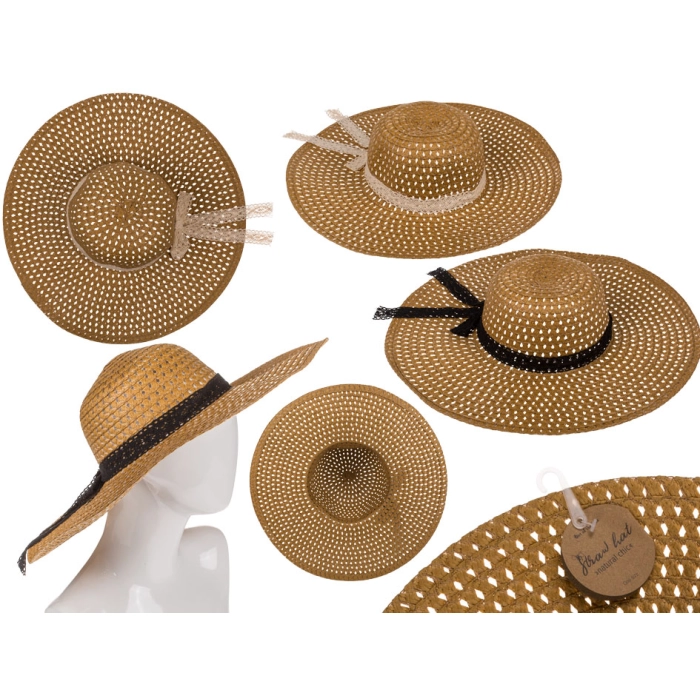 Summer straw hat - natural chic