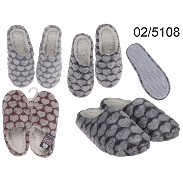 Cosy Slippers with Hearts