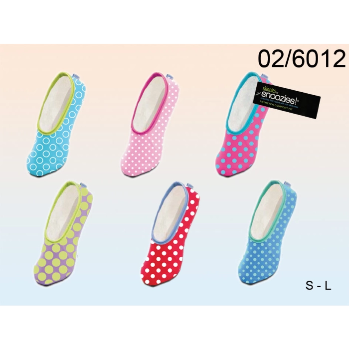 Snoozies Polka Dot Comfort Slippers