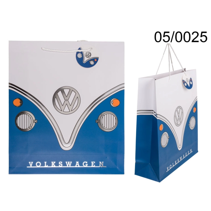 Gift bag VWT1 Bus rblue 40x35 cm
