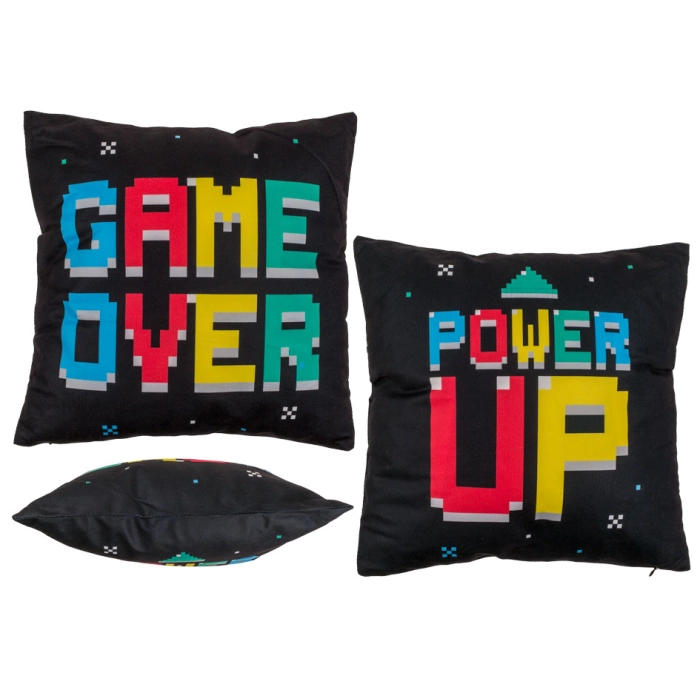 Doppelseitiges Kissen Game Over - Power Up