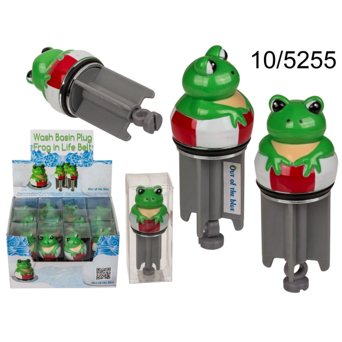 Frog in Lifebelt Basin Plug