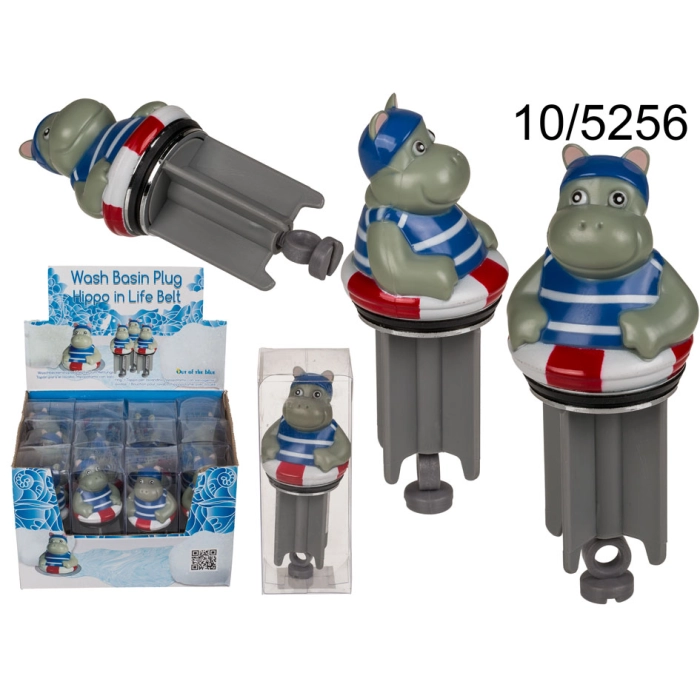 Hippo in Lifebelt Basin Plug