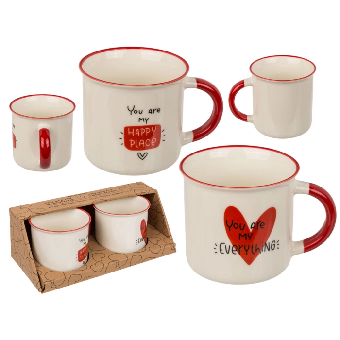 Cups for lovers - set of 2 pieces