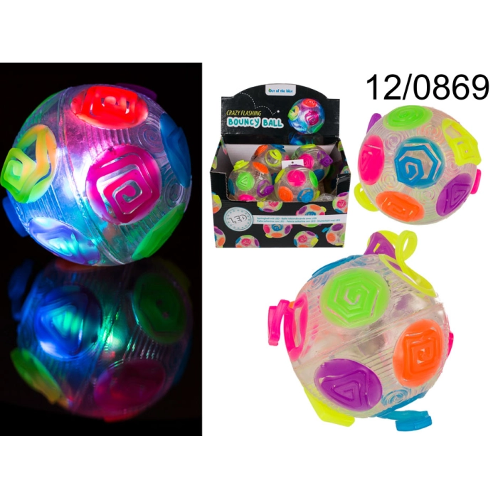 Springende Kugel LED Regenbogen