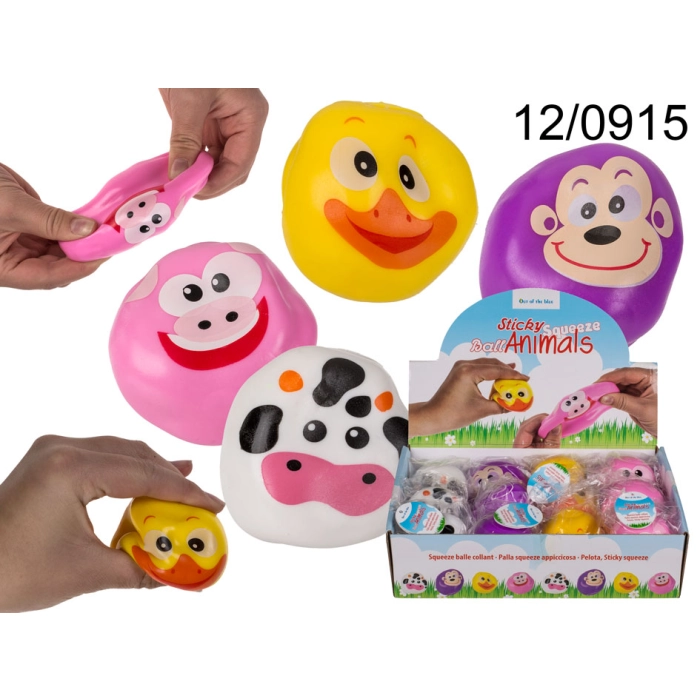 Animals anti-stress squeeze ball