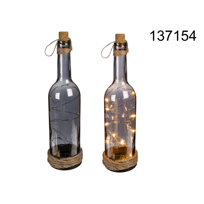 Bottle with LEDs