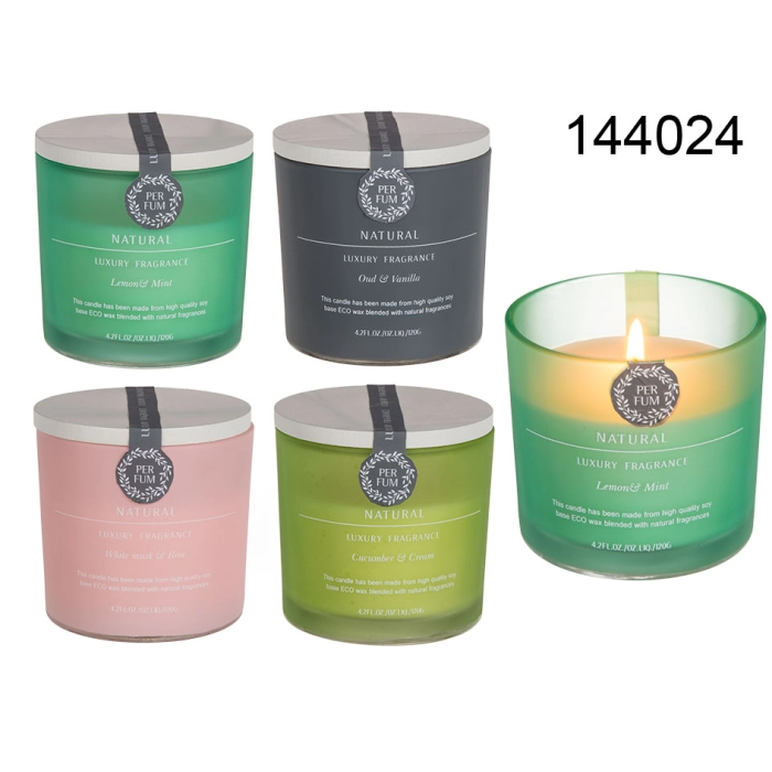 Scented candle in a jar of Natural Luxury Fragrance