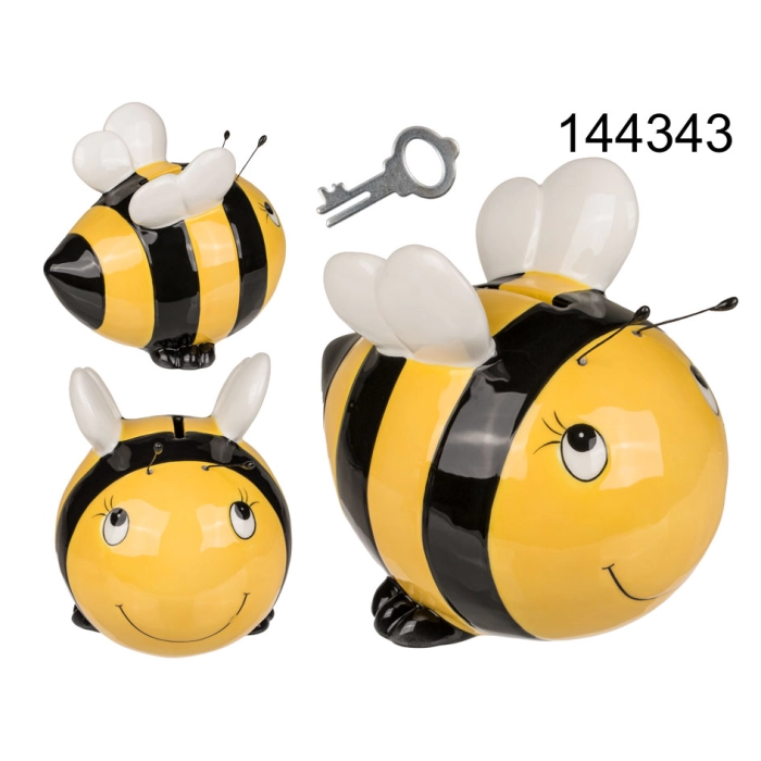 Ceramic piggy bank bee