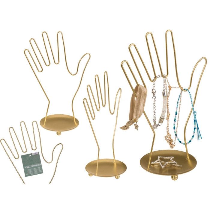 Metal jewelry stand - hand
