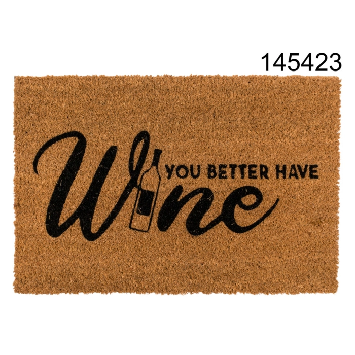 Fußabtreter Du solltest Wein trinken