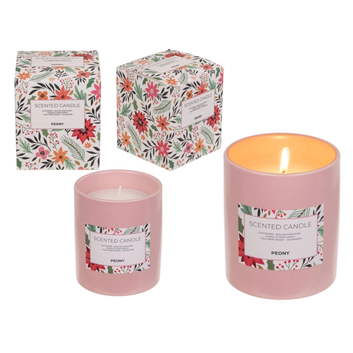 Scented candle in a jar - peony