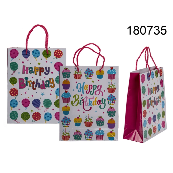 Geburtstag Geschenk Tasche 18 x 8 x 23 cm