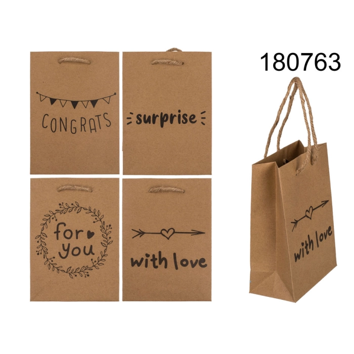 Craft gift bag 11,5 x 6 x 16 cm