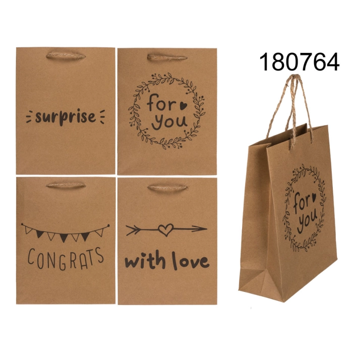 Craft gift bag 18 x 8 x 23 cm