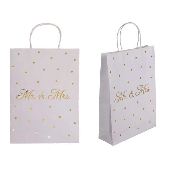 Mr & Mrs gift bag 25 x 8,5 x 34,5 cm