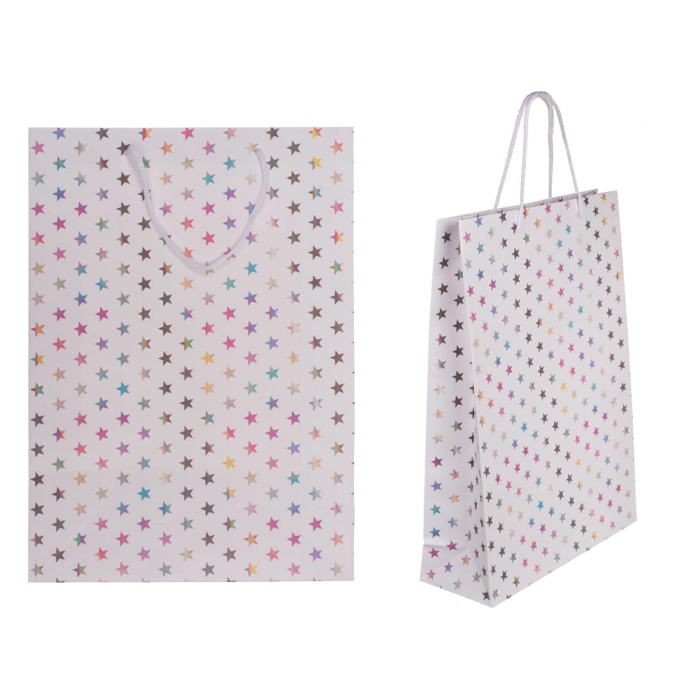 Star gift bag 25 x 8.5 x 34.5 cm