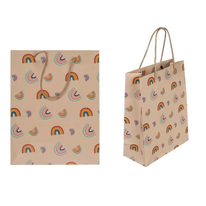 Rainbow gift bag 18 x 8 x 23 cm