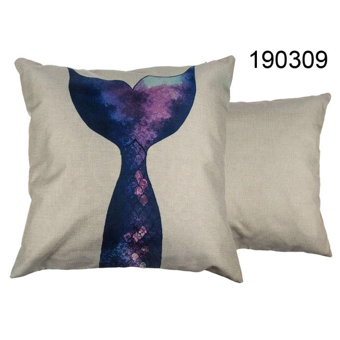 Mermaid Tail Cushion - 100% Canvas
