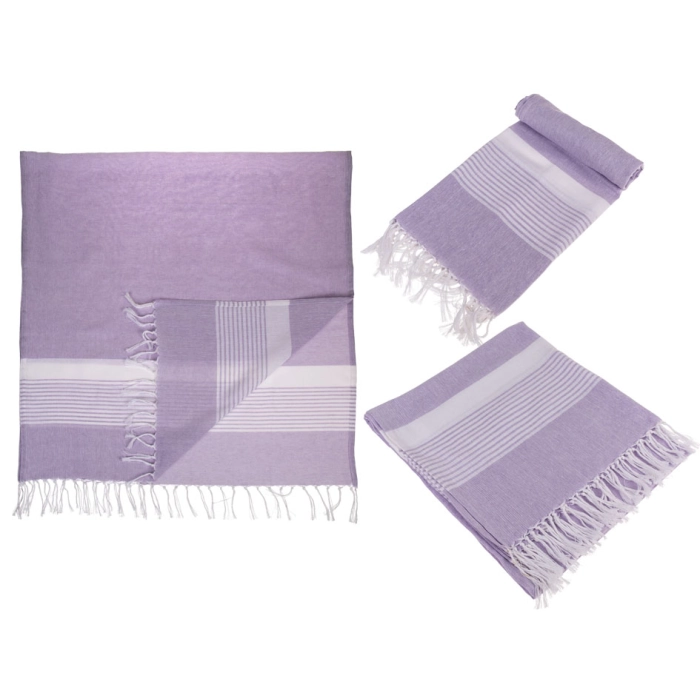 Turkish Hammam towel, light purple 80x170 cm