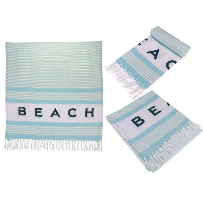 Turkish Hammam towel, turquoise BEACH 80x170 cm