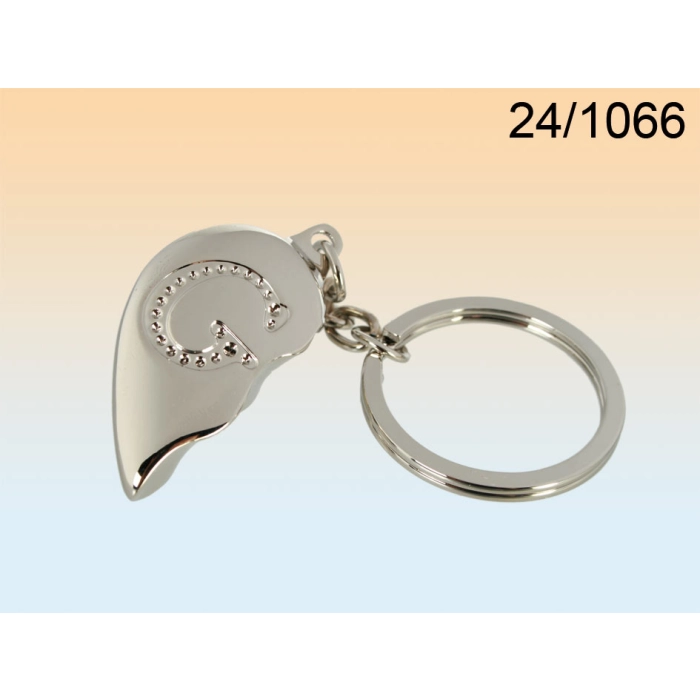 Broken Heart Keychain - Letter G