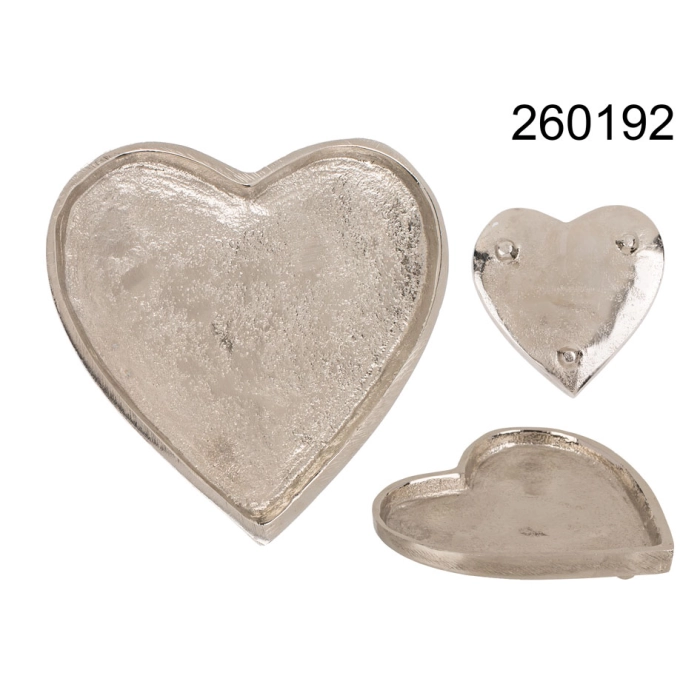 Dekorative Metallschale Herz 10x10 cm